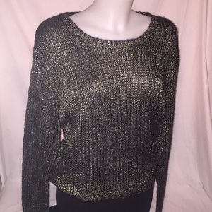 Nasty Gal tagged Wild Flower Gold Metallic Jumper